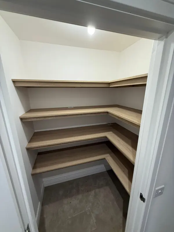 Bespoke cupboard shelving
